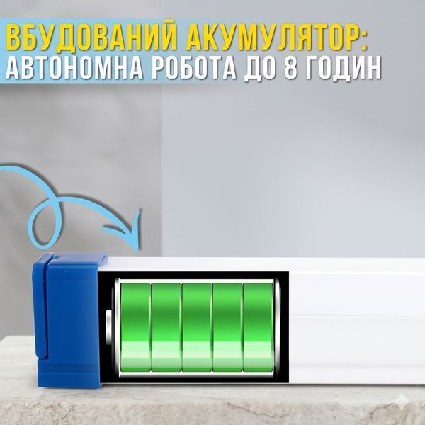 Акумуляторна світлодіодна LED-лампа з магнітним кріпленням 52 см T550 Портативна USB лампа T550 фото