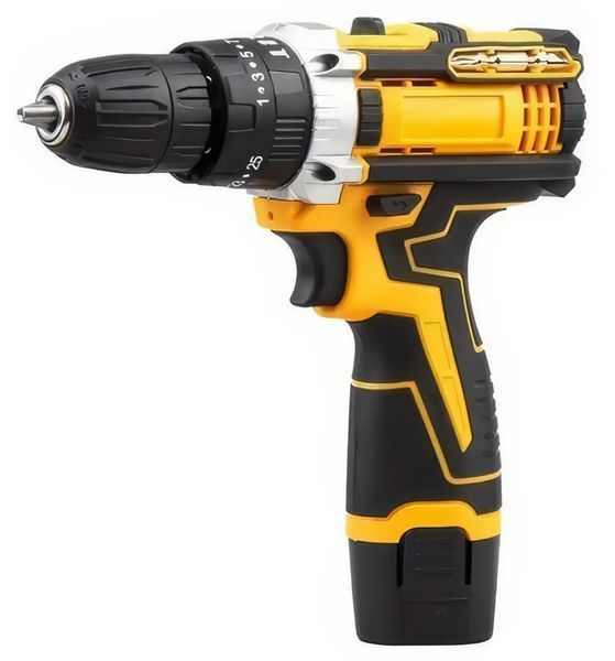 Набір шурупокрут акумуляторний із насадками screw driver sets yellow 12v Повний комплект у валізі! NO12v фото
