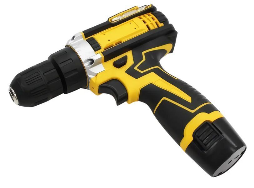 Набір шурупокрут акумуляторний із насадками screw driver sets yellow 12v Повний комплект у валізі! NO12v фото