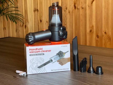 Автомобільний портативний бездротовий акумуляторний пилосос 2 in1 Vacuum cleaner ЧОРНИЙ LY-597 LY597 фото