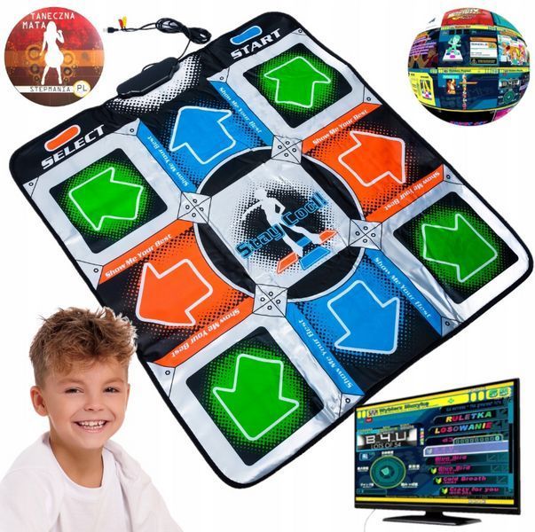 Танцювальний килимок usb для ПК комп'ютера PC Dance mat Dance Pad покращений з CD PC30308 фото