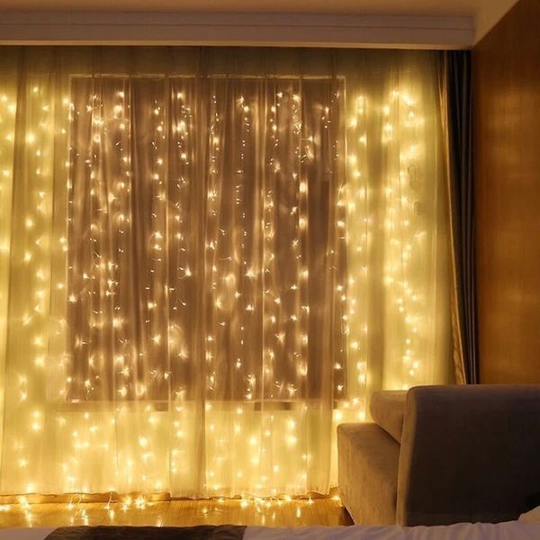 ОЧЕНКА! Світлодіодна гірлянда штора водоспад 240LED 2 * 2 метри led (Немає паковання 2418) LED2418 фото