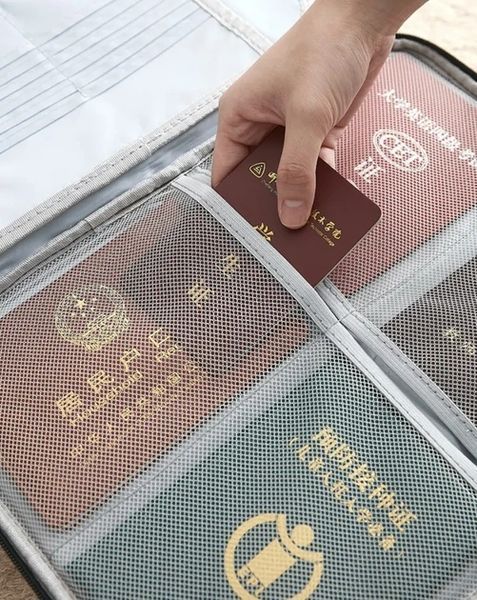 Органайзер папка для документів із кодовим замком на 2 відділення Чорний NN38919 фото