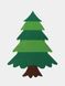 Дитяча Різдвяна ялинка з фетру Без іграшок Chrismas Free ялинка на стіну 95x70 см FETR260 фото 2