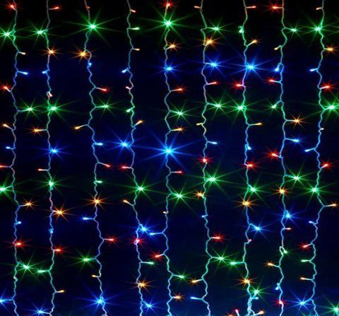 Гірлянда Водоспад 240 LED, розмір 2х2м Мультиколір RD-080 RD080 фото