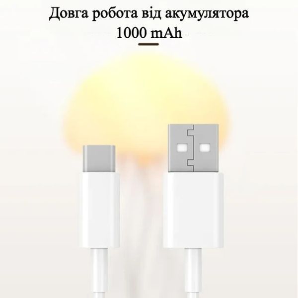 Нічник LED-лампа Медуза з USB NTL-5B з рухами та кольоропередаванням RGB Білий NTL55 фото