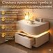 Приліжкова тумба з екошкіри з LED-підсвіткою та двома висувними шухлядами (світла) MBXFO1 фото 1