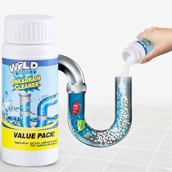 Очисник для труб і мийки WILD Tornado Sink & Drain Cleaner, порошок 100 мл WILD2217 фото