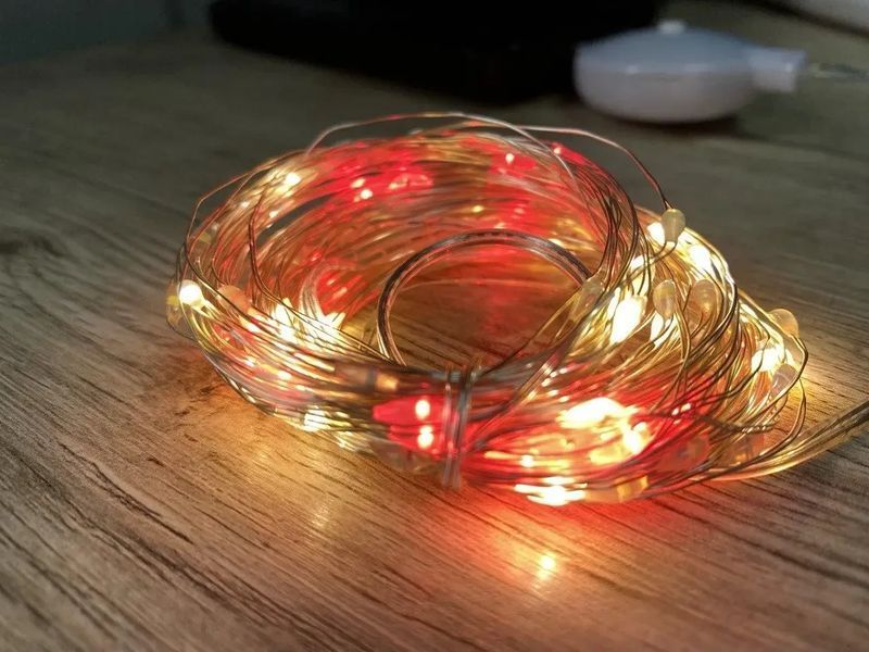 Гірлянда дріт музичний прозорий дріт USB RGB різнобарвний SF-4 NNSF4 фото