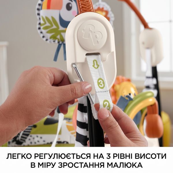 Дитячий ігровий центр Fisher-Price Jumperoo з підсвіткою і звуком / Розвивальний ігровий джемпер Бежевий X649 фото