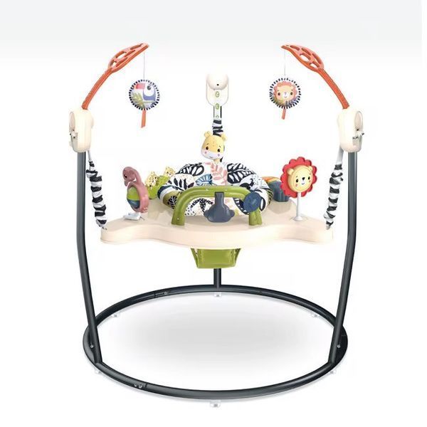 Дитячий ігровий центр Fisher-Price Jumperoo з підсвіткою і звуком / Розвивальний ігровий джемпер Бежевий X649 фото